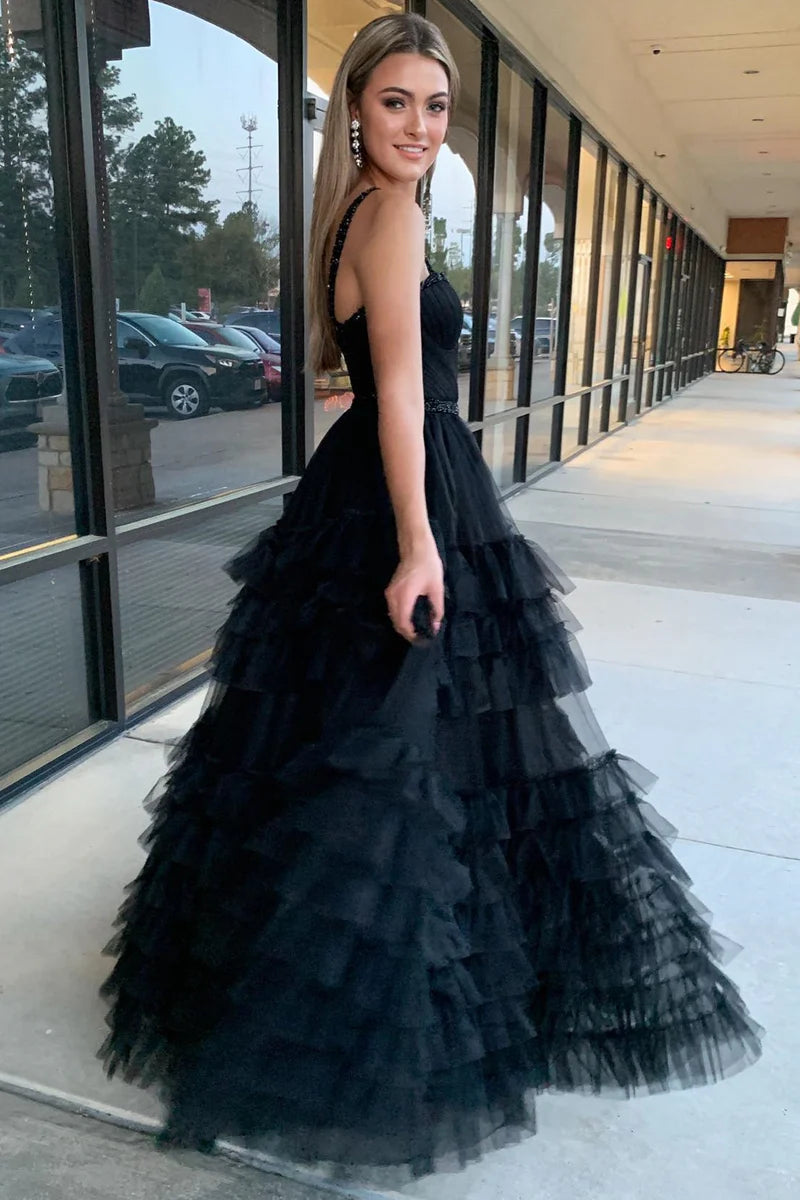 Cute Lavender Tulle Ball Gown Prom Dress with Sweetheart Neckline and Beading