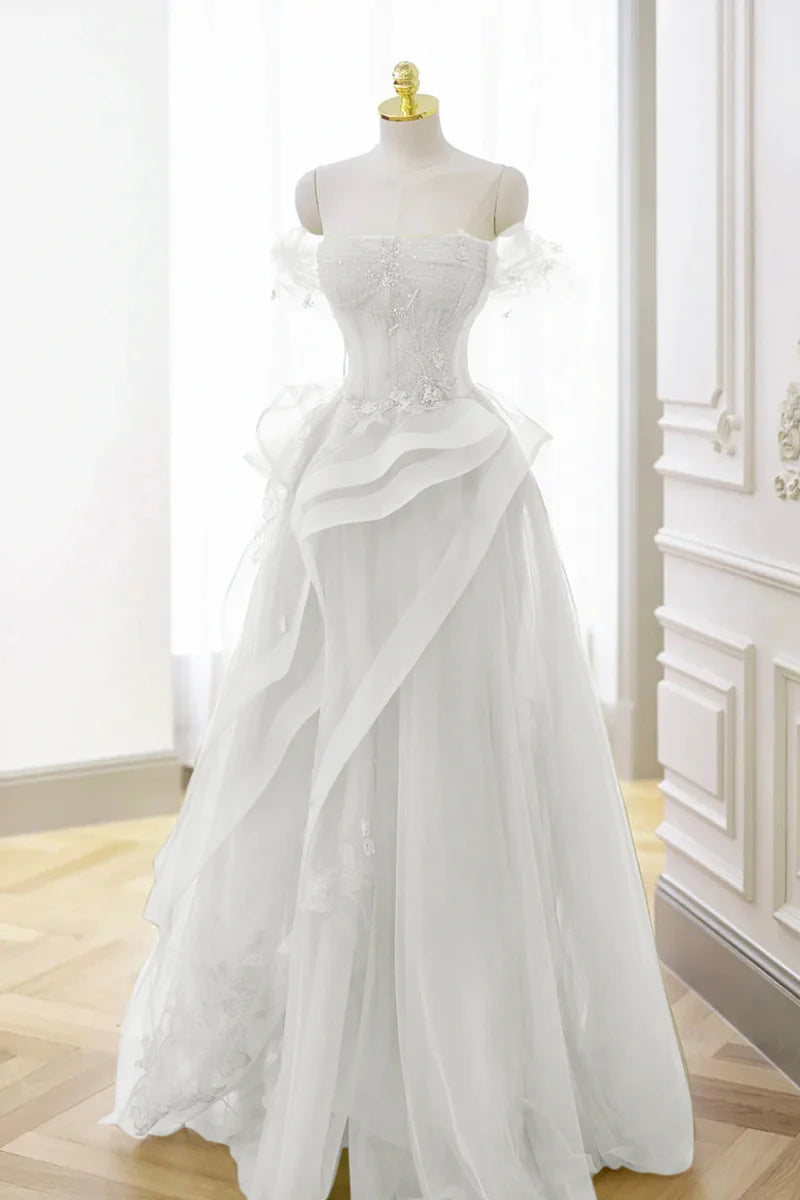 Green Lace Corset Prom Dress with Tulle Skirt