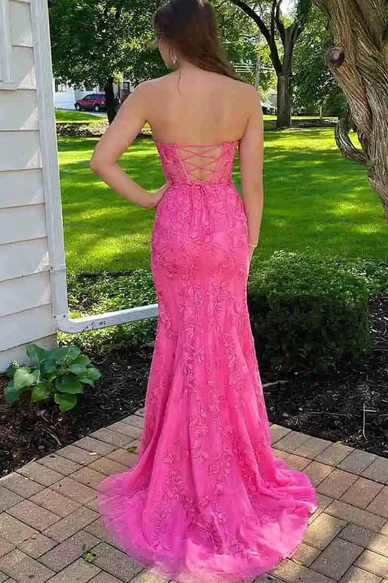 Cute Mermaid Sweetheart Pink Lace Prom Dresses with Beading LD070309