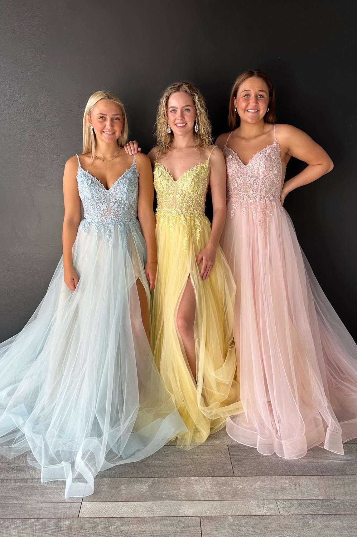 Aileen | Charming A-Line Tulle Prom Dress with Sweetheart Neckline, Lace-Up Back, and Appliqués