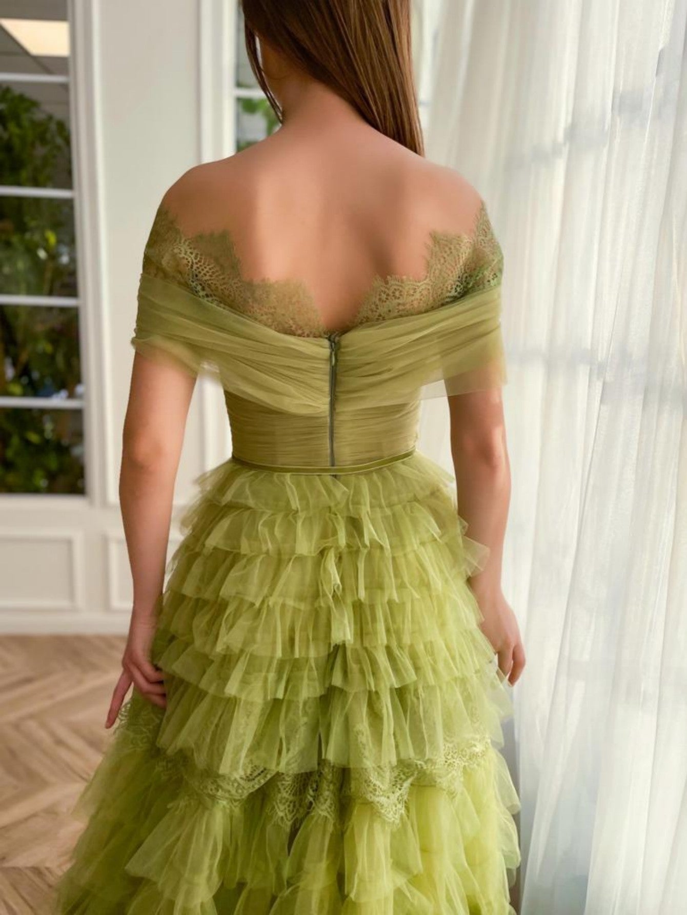 Sylvie | Off-the-Shoulder A-Line Tulle Prom Dress
