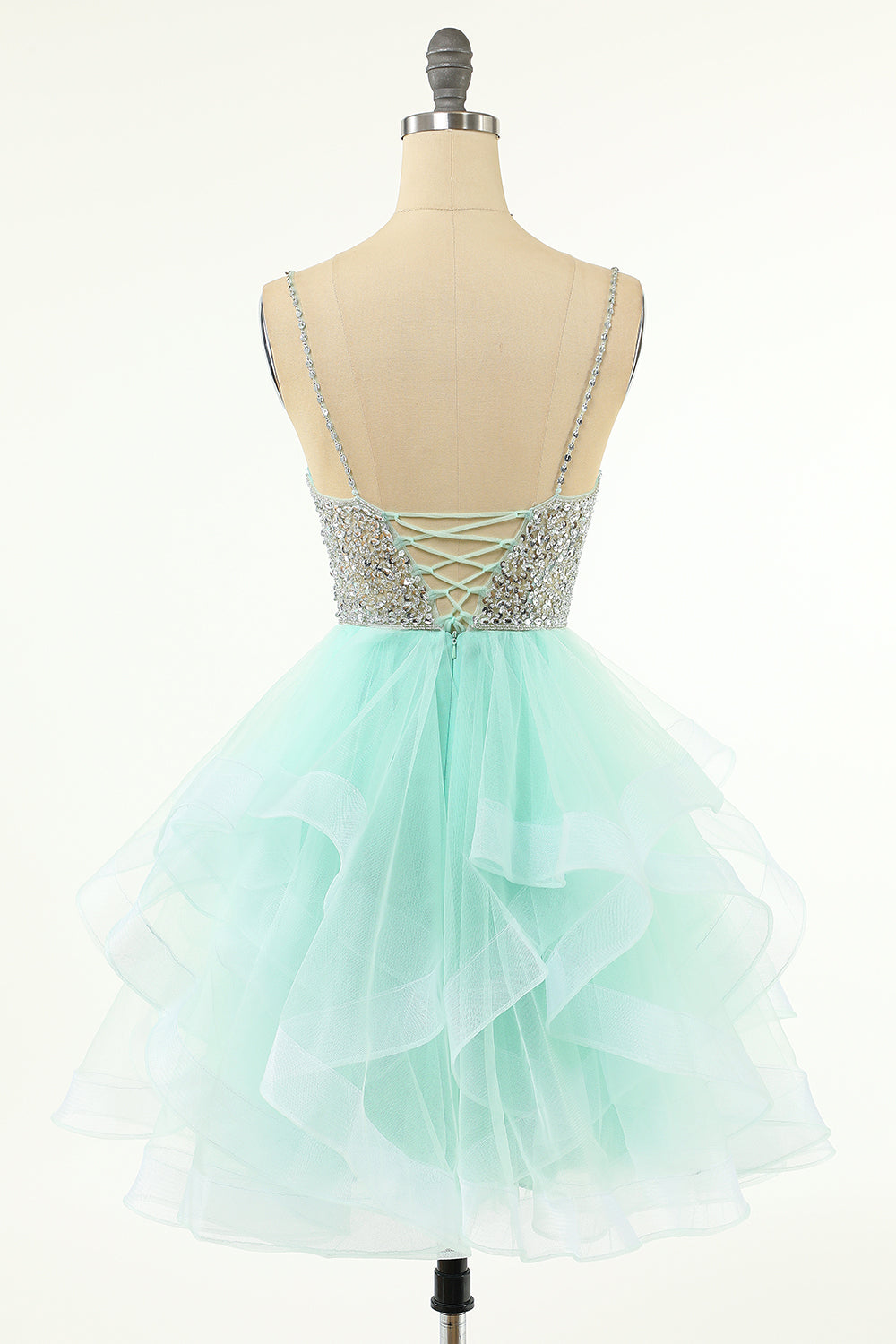 Amelia | Elegant V-Neck A-Line Tulle Homecoming Dress