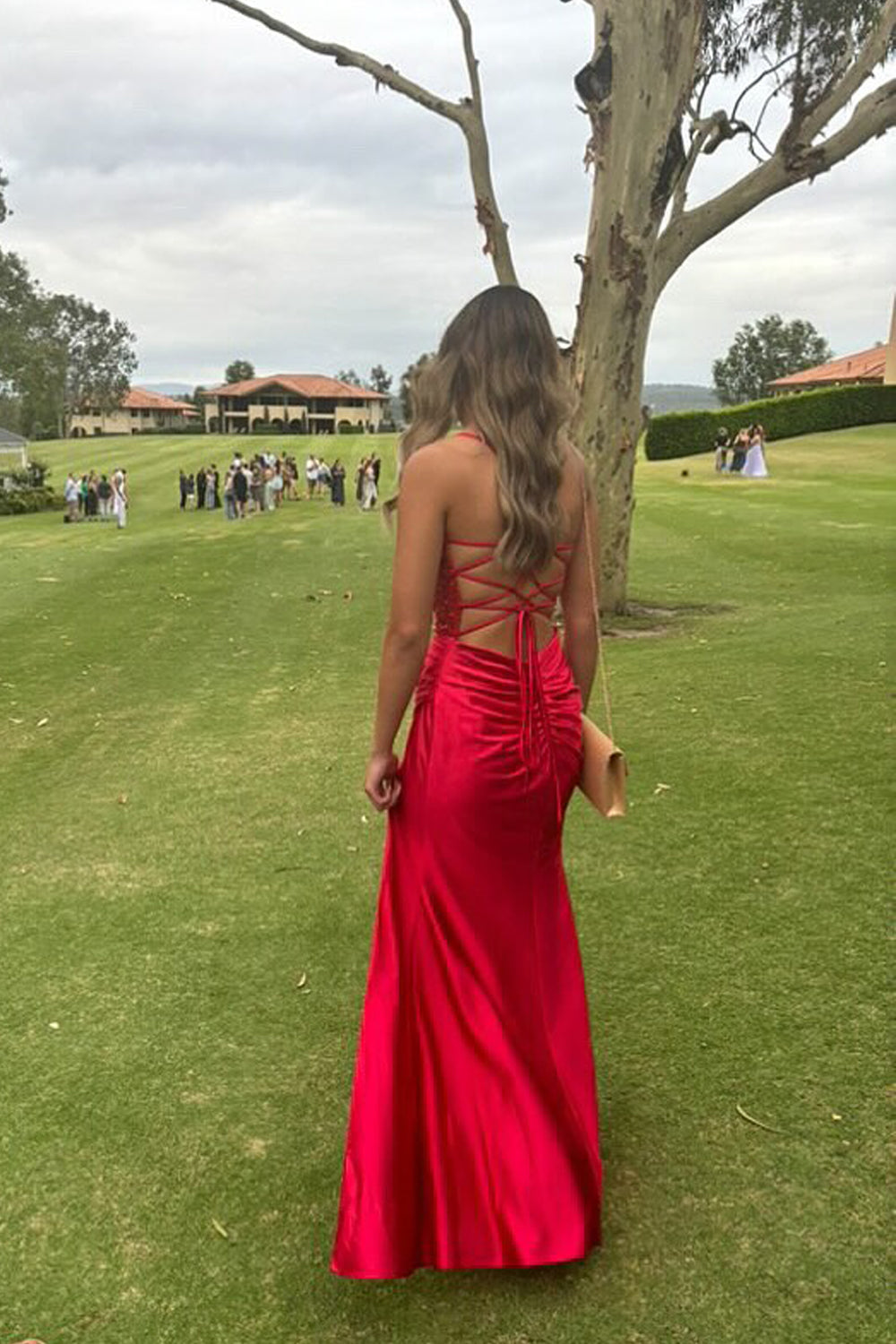 Charming Mermaid Red Satin Prom Dress with Sweetheart Neckline and Appliques