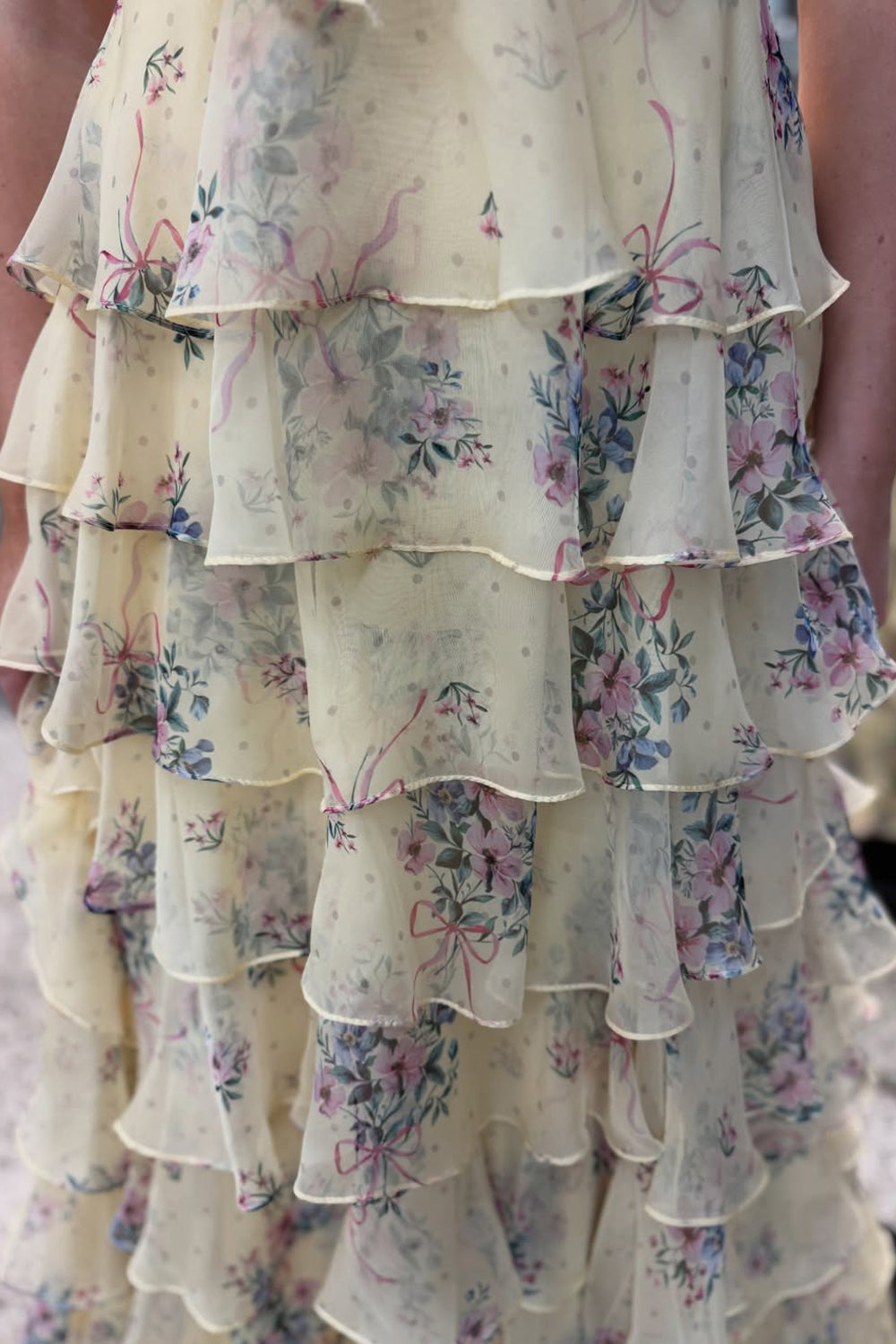 Gorgeous A Line Sweetheart Floral Chiffon Prom Dress with Slit LD15121804