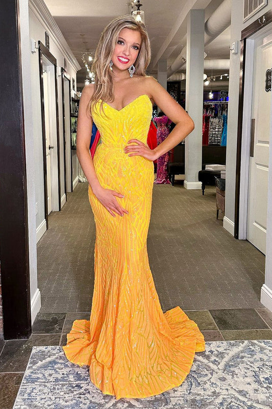 Gorgeous Mermaid Sweetheart Mermaid Long Prom Dresses LD072904